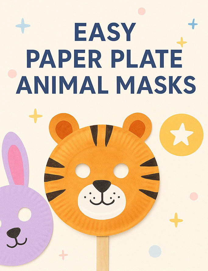 Easy Paper Plate Animal Masks