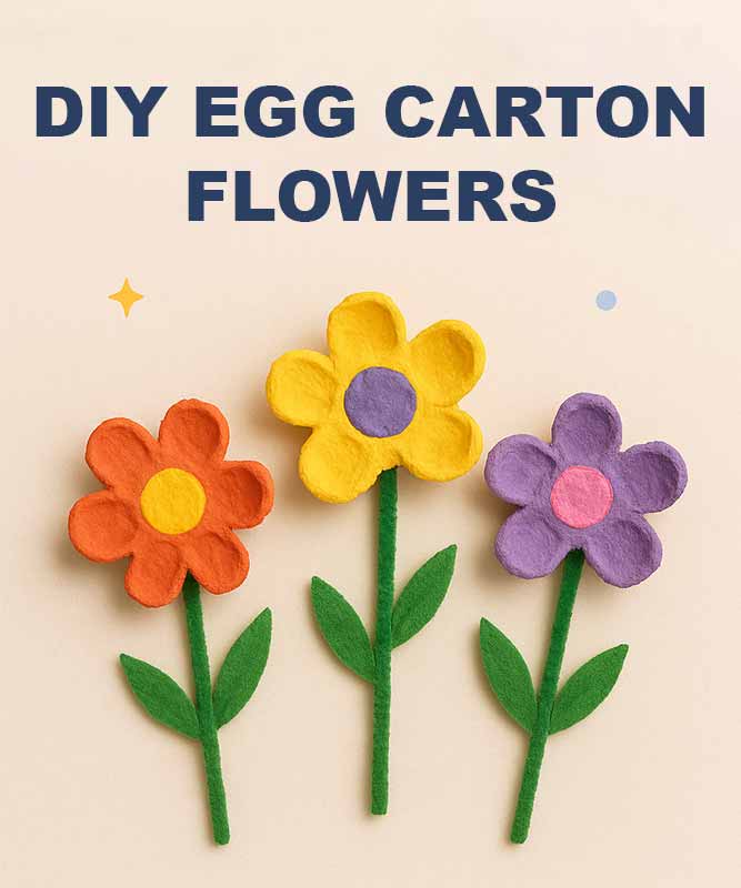 DIY Egg Carton Flowers