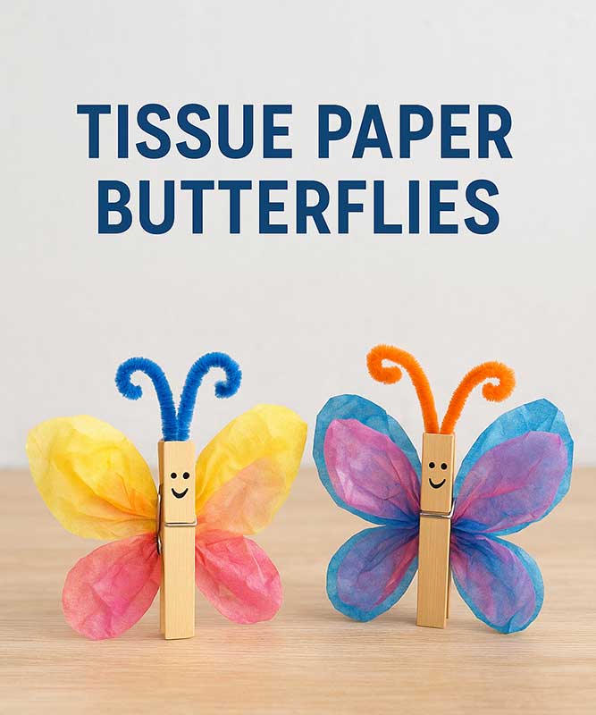 Tissue Paper Butterflies