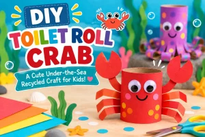 DIY Toilet Roll Crab: A Cute Under-the-Sea Recycled Craft for Kids