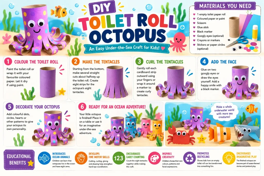 DIY Toilet Roll Octopus: An Easy Under-the-Sea Craft for Kids