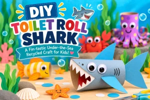 DIY Toilet Roll Shark 🦈